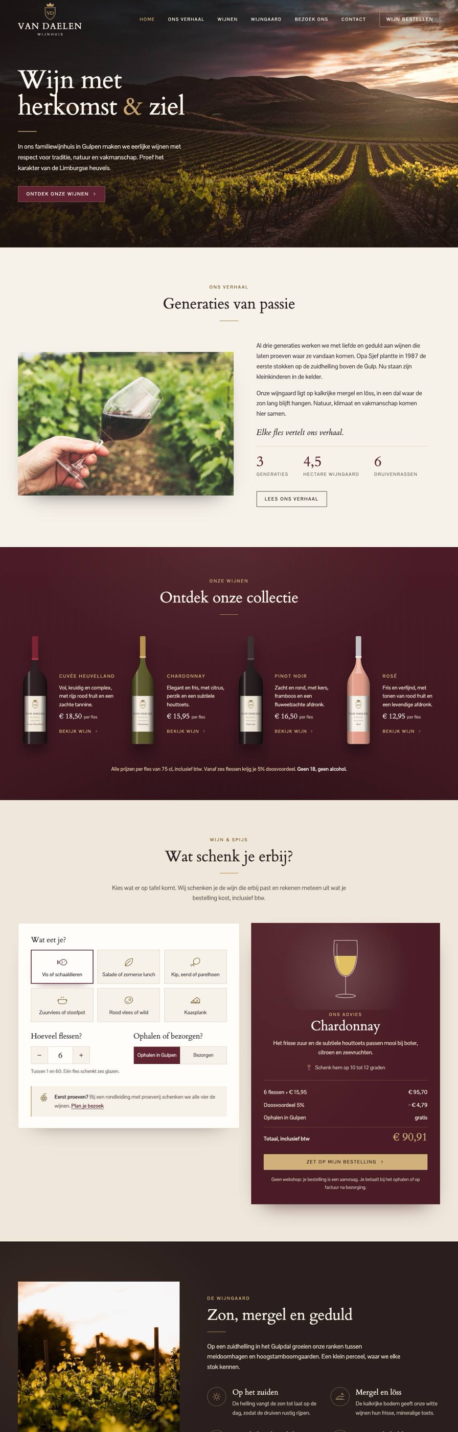 Homepage van Van Daelen Wijnhuis